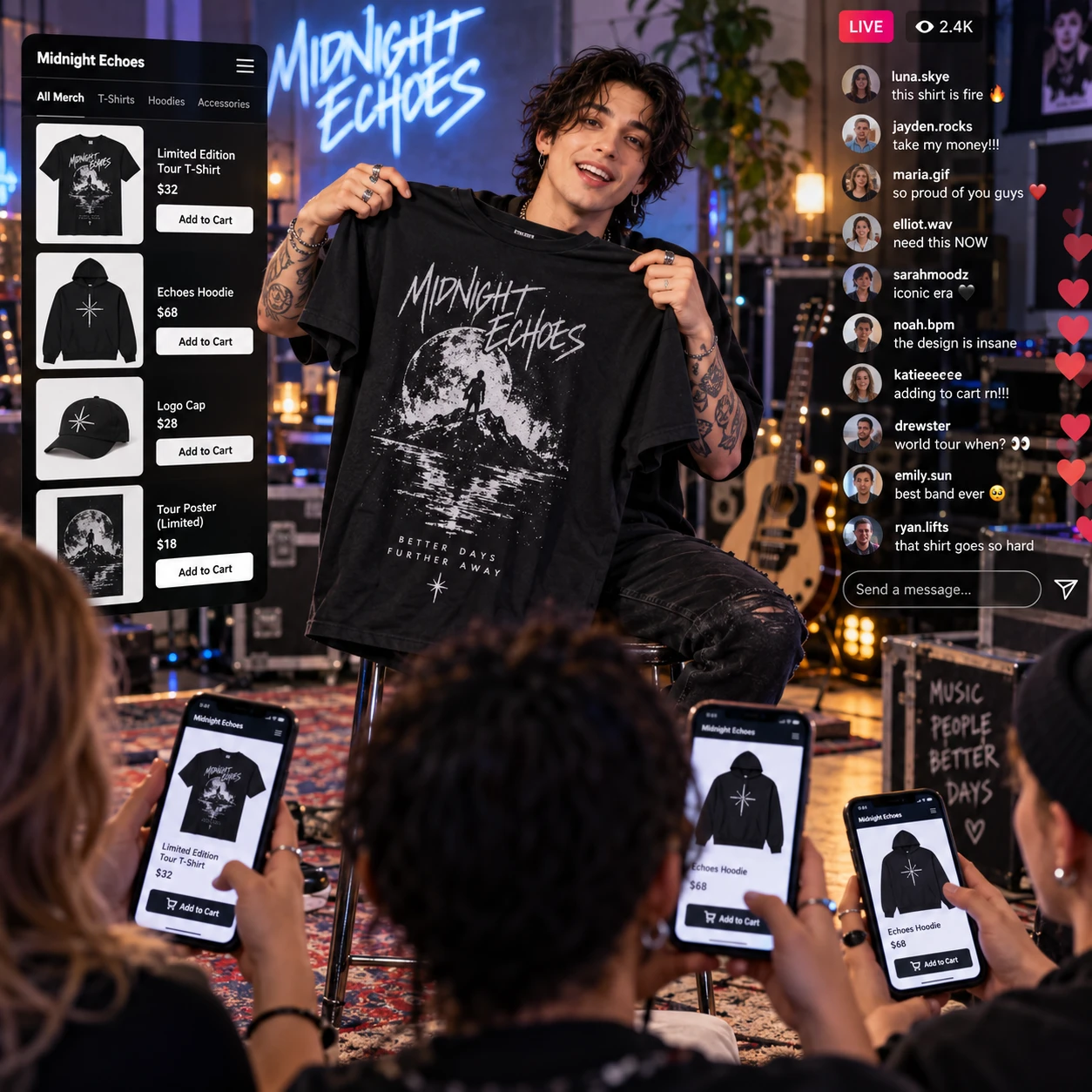 How Social Media Is Revolutionizing Music Merch Sales